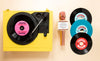 Assortment With Vinyl Records Mock-Up Psd