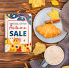 Autumn Snack And Coffee Offers Mock-Up Psd