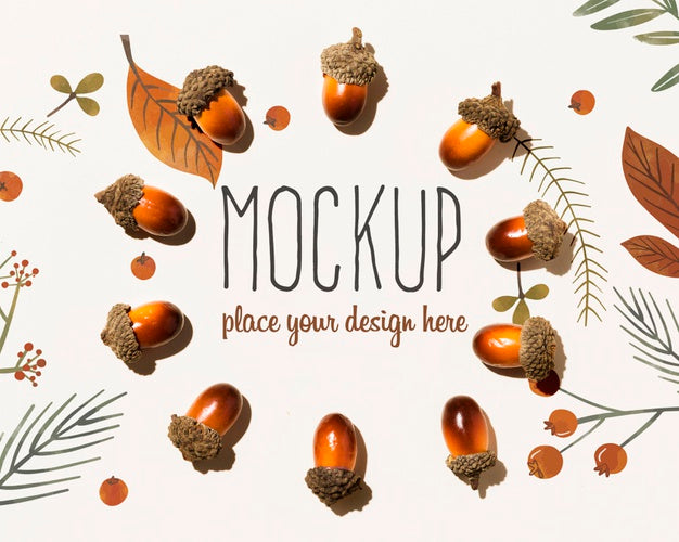 Autumnal Mock-Up Concept Psd