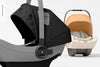 Baby Car Seats Mockup, Close-Up Psd