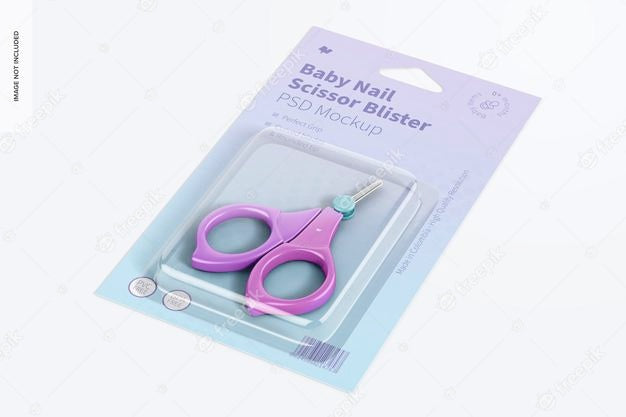 Baby Nail Scissor Blister Mockup Psd