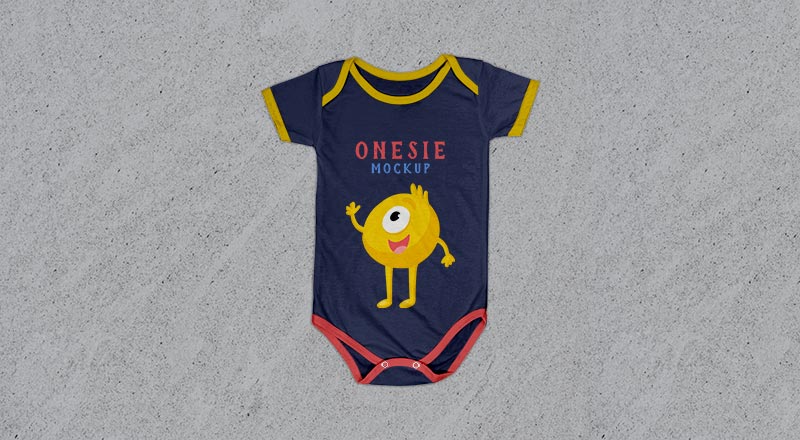 Baby Onesie Mockup Psd