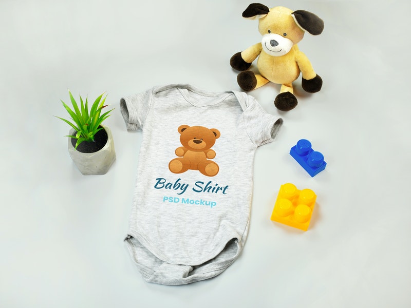 Baby Onesie Psd Mockup