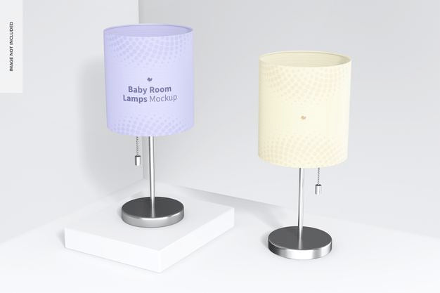 Baby Room Lamps Mockup Psd