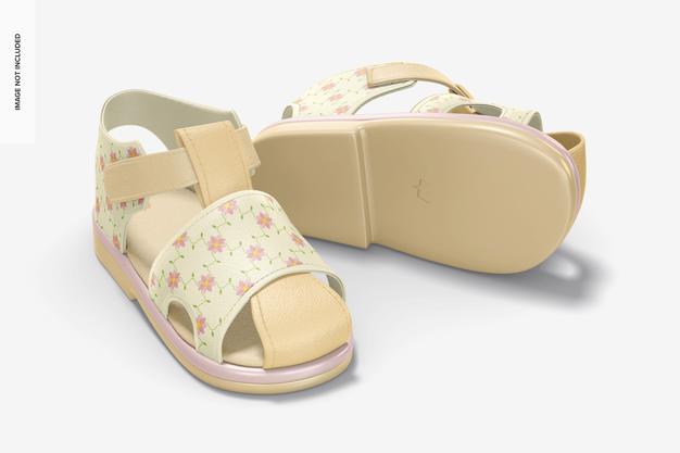 Baby Shoes Mockup Psd