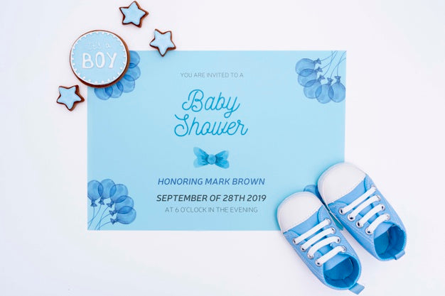 Baby Shower Invitation For Boy Psd