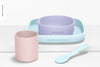 Baby Silicone Crockery Kit Mockup, Front View Psd