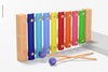 Baby Wooden Xylophone Mockup Psd