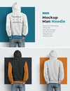 Back Male Design Hoodie Mockups Psd