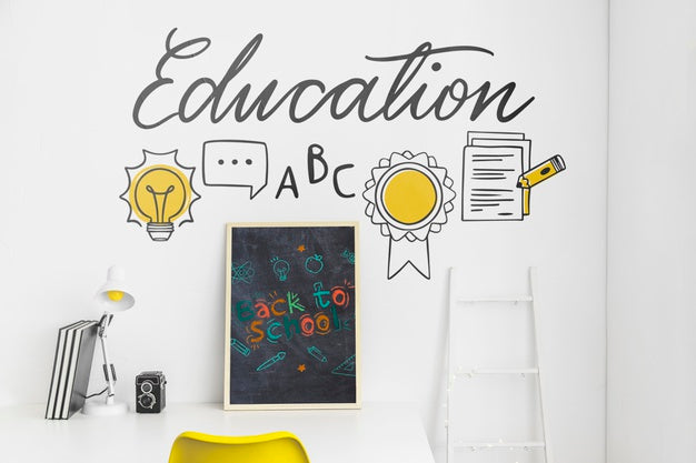 Back To School Advertising Mockup Design Psd