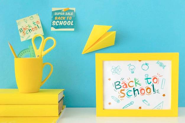 Back To School Advertising Mockup Design Psd