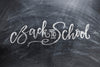 Back To School Blackboard With Chalk Traces Psd
