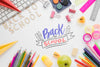 Back To School Colourful Supplies For Children Psd