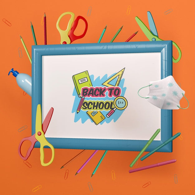 Back To School Concept Mock-Up Psd