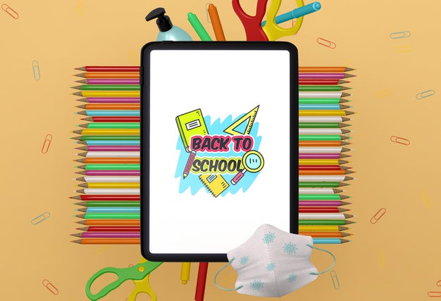 Back To School Concept Mock-Up Psd