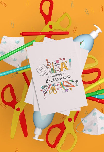 Back To School Concept Mock-Up Psd