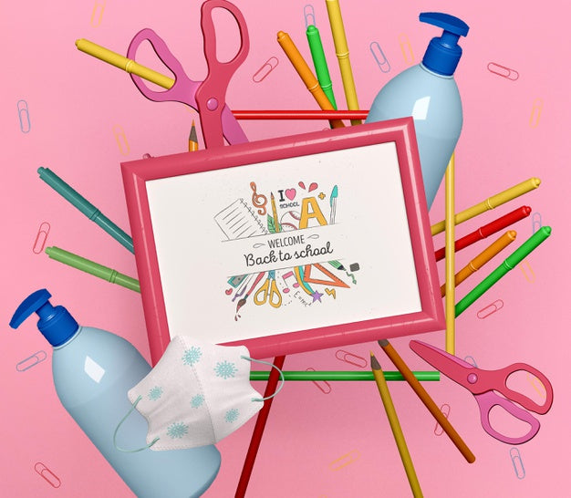 Back To School Concept Mock-Up Psd