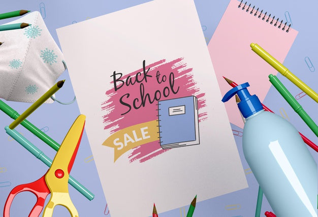 Back To School Concept Mock-Up Psd