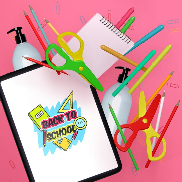 Back To School Concept Mock-Up Psd