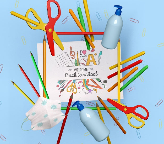 Back To School Concept Mock-Up Psd