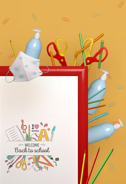 Back To School Concept Mock-Up Psd