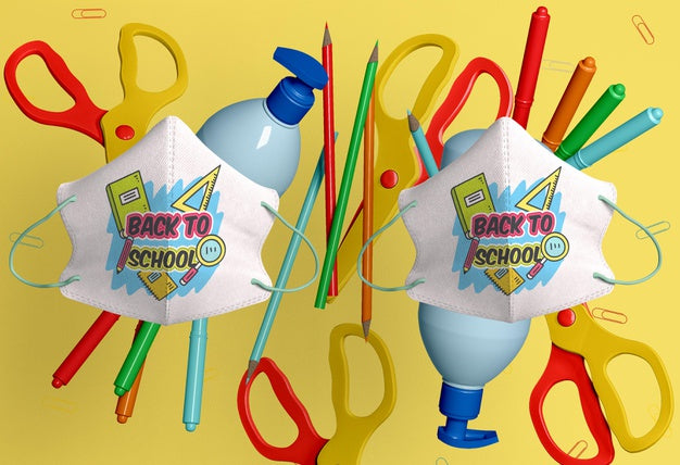 Back To School Concept Mock-Up Psd