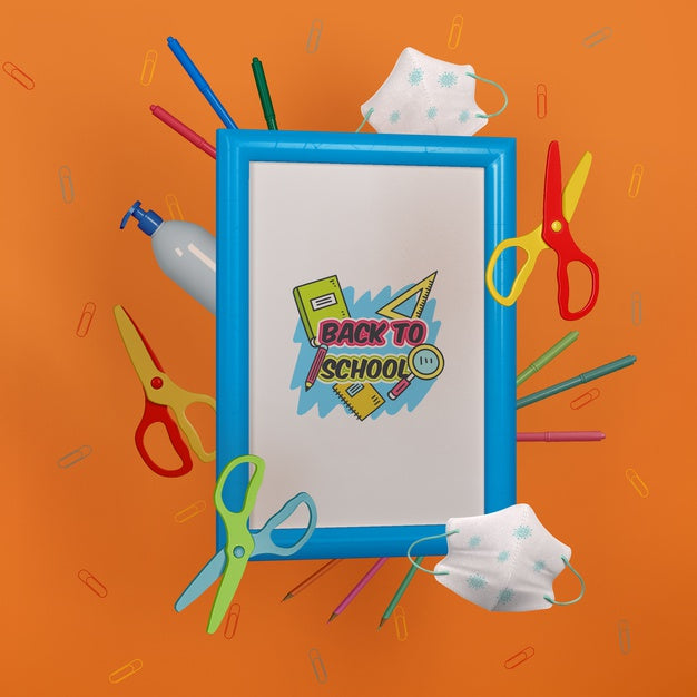 Back To School Concept Mock-Up Psd