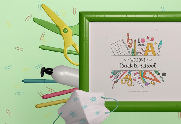 Back To School Concept Mock-Up Psd