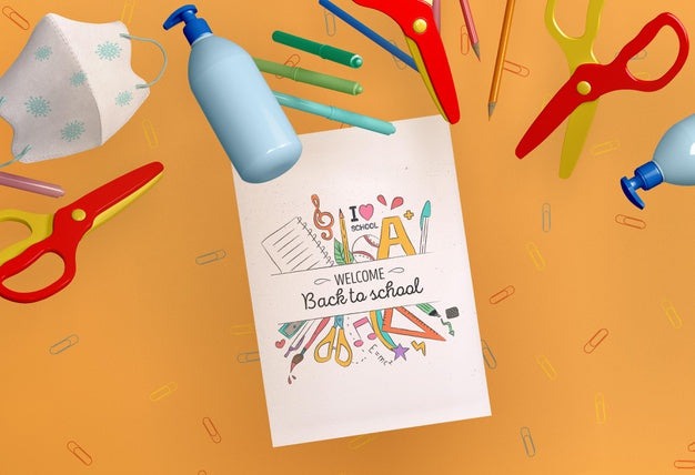 Back To School Concept Mock-Up Psd