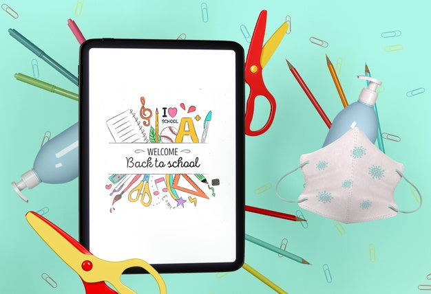 Back To School Concept Mock-Up Psd