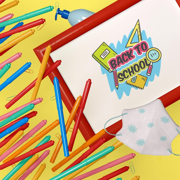 Back To School Concept Mock-Up Psd