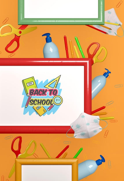 Back To School Concept Mock-Up Psd