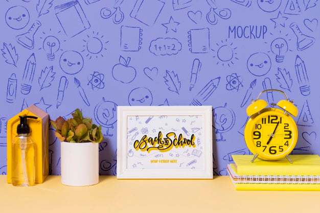 Back To School Concept With Mock-Up Psd