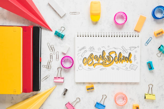 Back To School Event With Supplies Psd