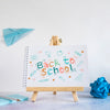 Back To School Event With Wooden Painting Easel Psd