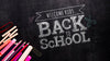 Back To School Message On Blackboard Mock-Up Psd