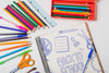 Back To School Mockup With Notebook And Pencils Psd