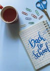 Back To School Mockup With Open Book Psd