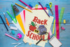 Back To School Mockup With Paper Psd