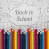 Back To School Mockup With Pencils And Speech Bubble Psd