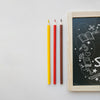 Back To School Mockup With Slate Next To Pencils Psd