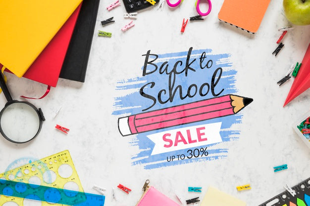 Back To School Sale Drawing With Special Discount Psd