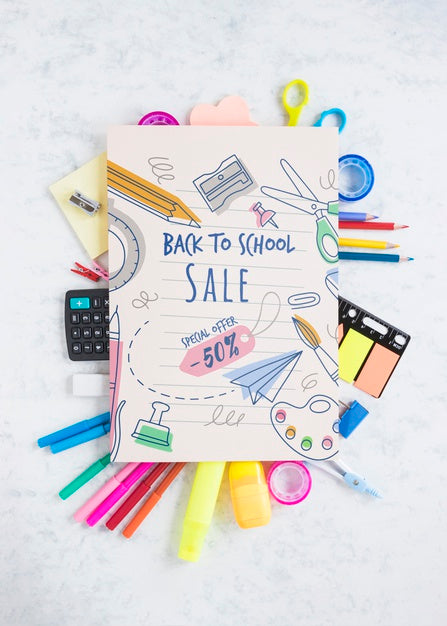Back To School Special Sale Offer With 50% Off Psd