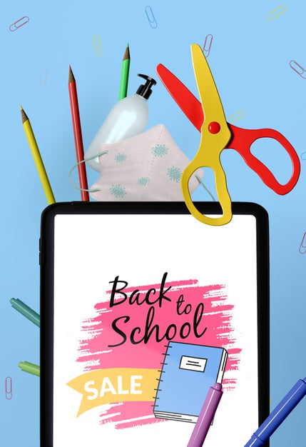 Back To School Stationery Mock-Up Psd