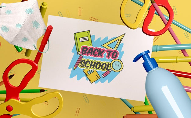 Back To School Stationery Mock-Up Psd