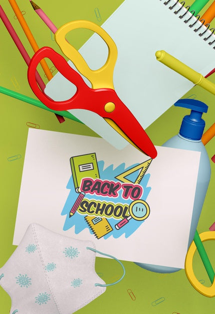 Back To School Stationery Mock-Up Psd