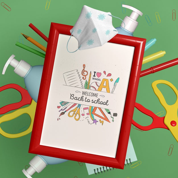 Back To School Stationery Mock-Up Psd