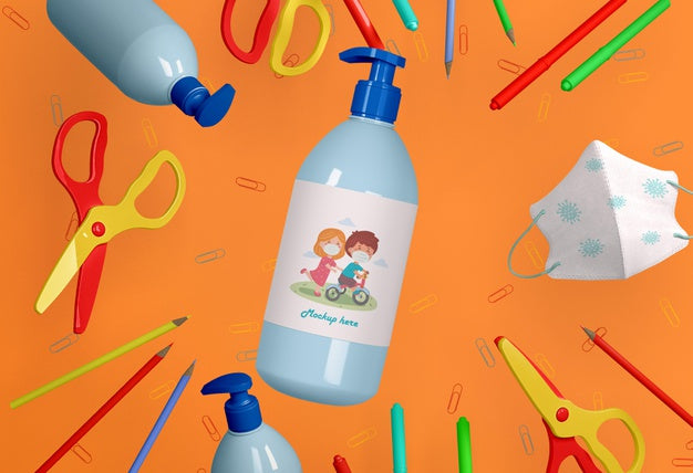 Back To School Stationery Mock-Up Psd