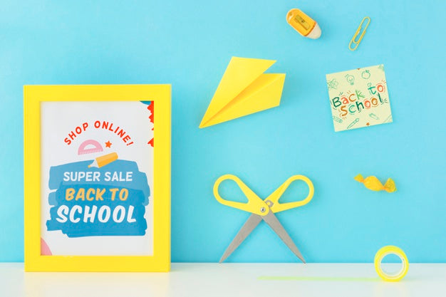 Back To School Super Sale Banner Design Psd