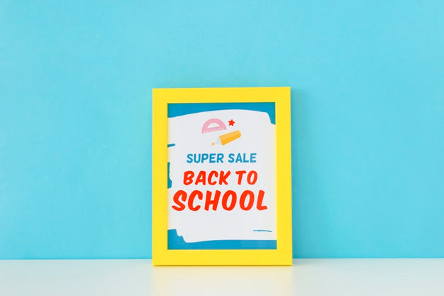 Back To School Super Sale Banner Design Psd